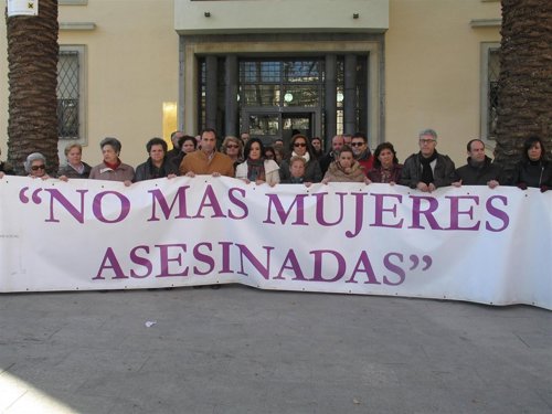 Concentración contra la violencia de género.