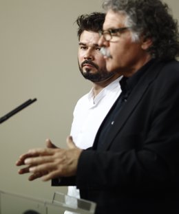 Joan Tardà i  Gabriel Rufián, diputats d'Esquerra 