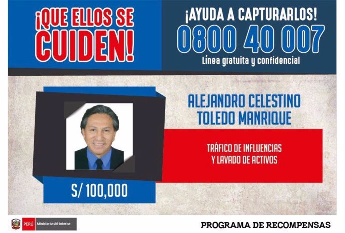 Orden de arresto contra Alejandro Toledo