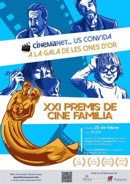 Cartell dels XXI Premis de Cinema Família