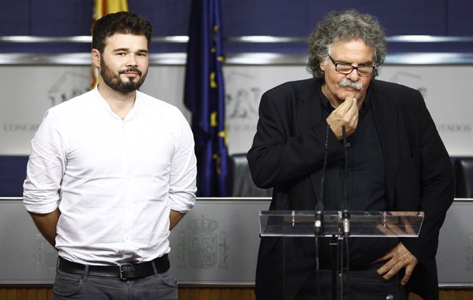 Joan Tardà i  Gabriel Rufián, diputats d'Esquerra 