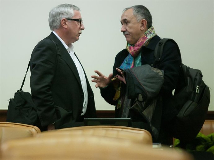 Ignacio Fernández Toxo y Pepe Álvarez