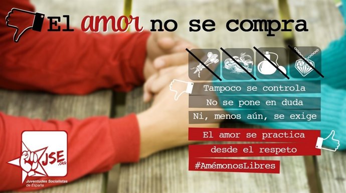 Campaña de JSE para alertar de los peligros del amor romántico