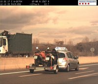 Denunciado por circular a 175 kilómetros en un tramo de 80 en Mont-ras (Girona)