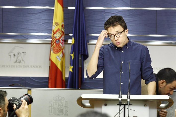 Rueda de prensa de Íñigo Errejón en el Congreso