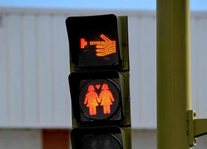 Semáforo en San Fernando (Cádiz)