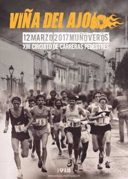 Cartel anunciador de la carrera en Segovia. 