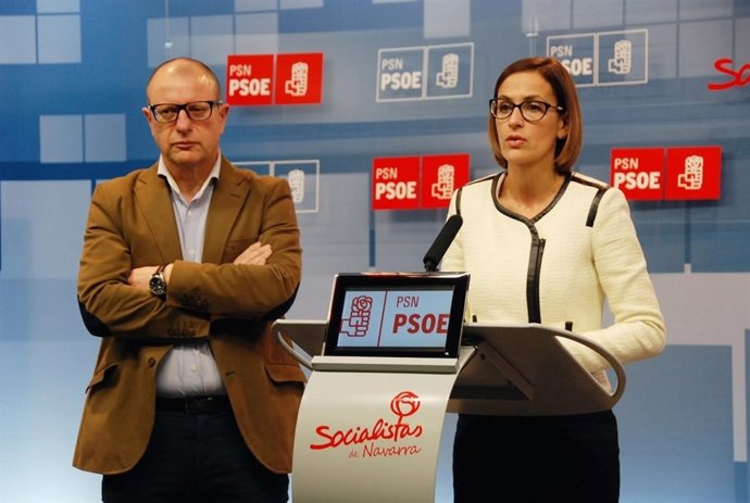 Carlos Gimeno y María Chivite