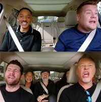 VÍDEO: Will Smith canta con James Corden la canción de El príncipe de Bel-Air (y Metallica una de Rihanna)