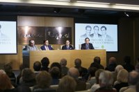 'El Litri', Dávila Miura y Ricardo Gallardo buscan vínculos entre los valores del toro y la empresa en Fundación Cajasol