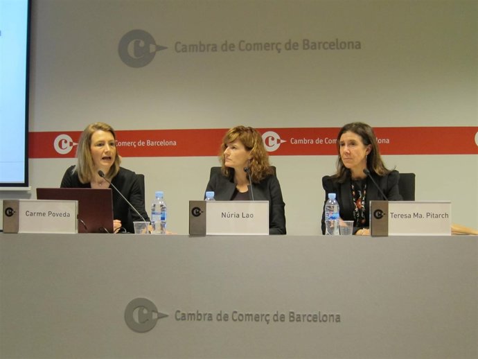 C. Poveda (Cámara de Comercio), N.Lao (Odee) y T.M.Pitarch (ICD)