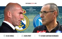 Horario y dónde ver el Real Madrid – Nápoles | Ida octavos de final Champions League