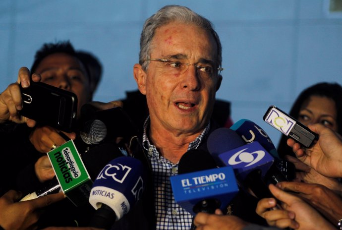 El expresidente colombiano Álvaro Uribe