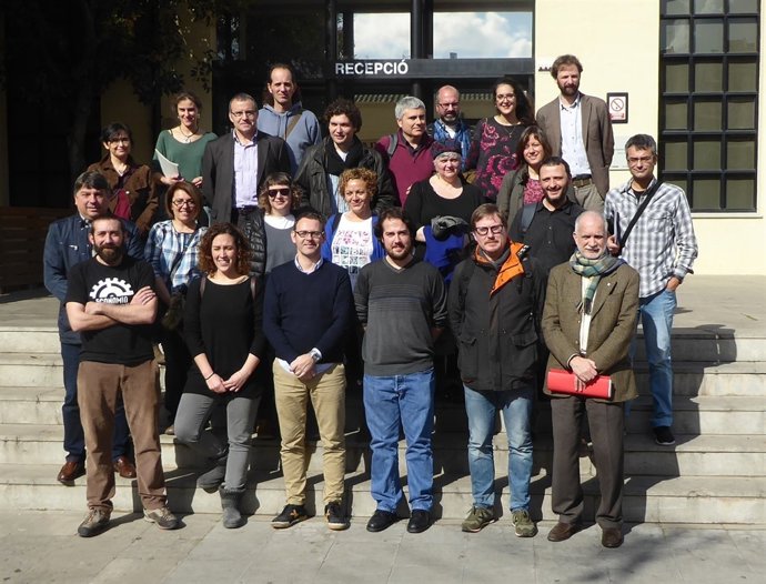 Algunos de los integrantes del Ateneo Cooperativo del Vallès Occidental 