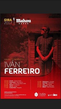 Iván Ferreiro inicia el 29 de marzo en Oviedo la Gira Mahou 2017 que le llevará a once ciudades españolas 