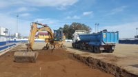 Supera.- Arranca la construcción del nuevo campo de fútbol de césped artificial de Guillena