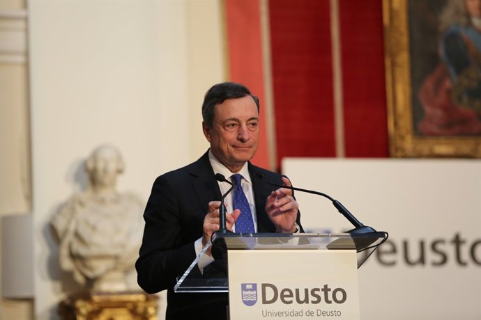 Mario Draghi participan en el centenario de Deusto Bussiness School