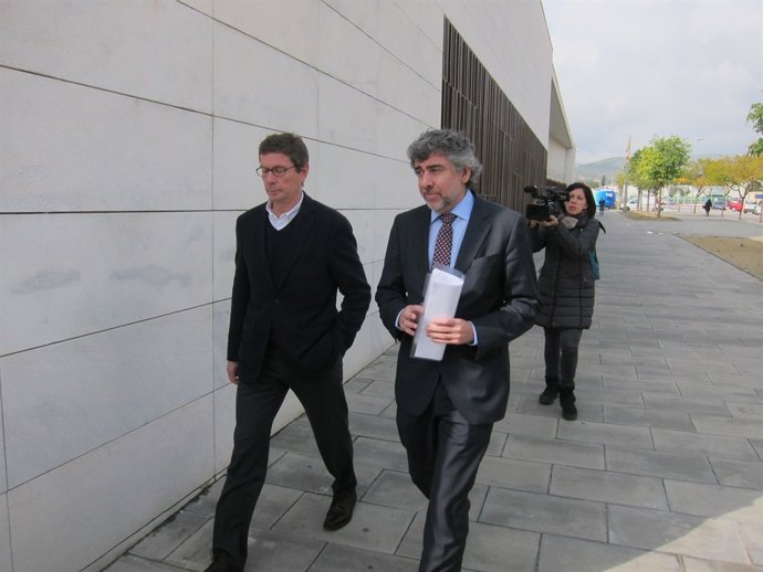 Exconseller delegat de Copisa Xavier Tauler i el seu advocat, Jordi Pina