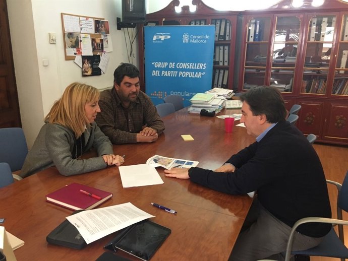 Reunión entre el PP del Consell de Mallorca y la Federación de caza