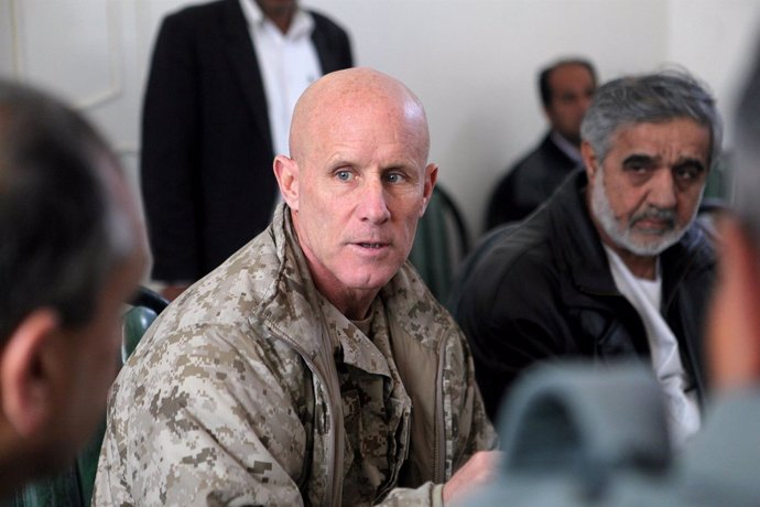 FILE PHOTO - Vice Adm. Robert S. Harward, commanding officer of Combined Joint I