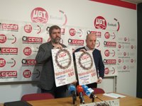 CC.OO. y UGT Euskadi denunciarán "el encarecimiento de la vida y la precariedad"