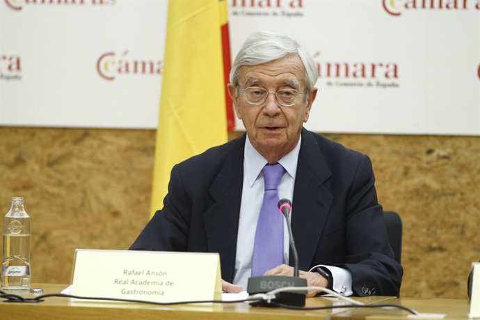 Rafael Ansón, presidente de la Real Academia de Gastronomía