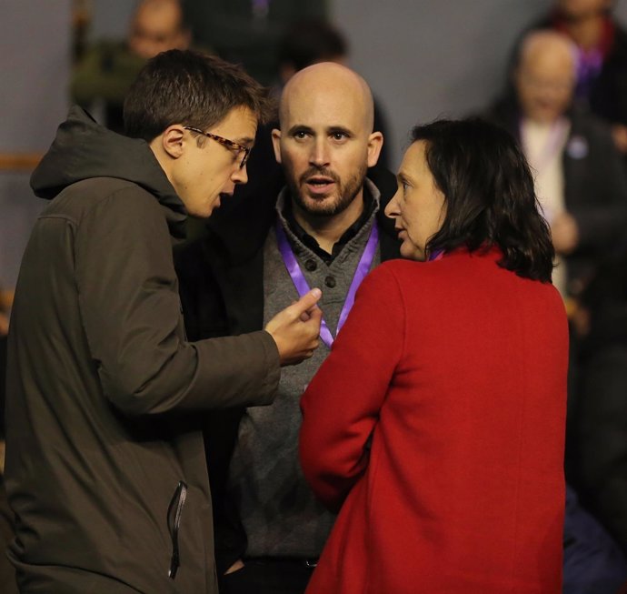 Errejón y Carolina Bescansa durante el Congreso de Vistalegre. 