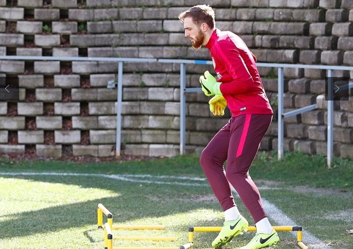 Jan Oblak Atlético entrenamiento