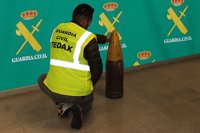 Desactivan en Ponteareas (Pontevedra) un proyectil militar de la Guerra Civil