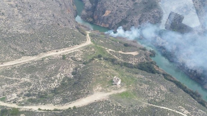 Incendio en zona forestal