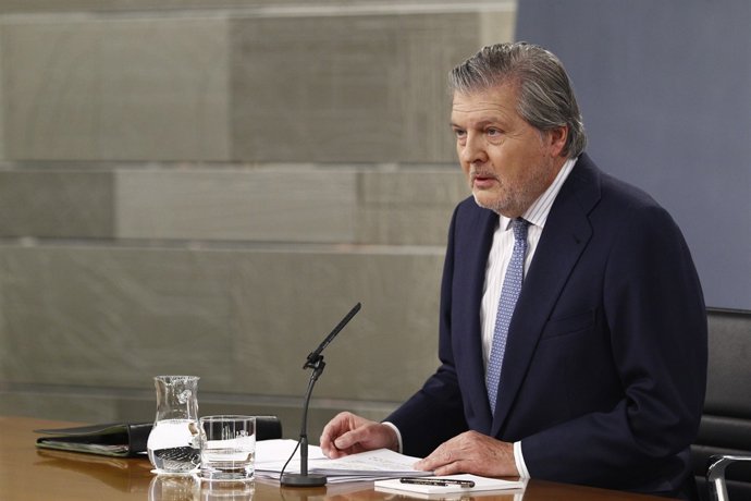 Roda de premsa d'Iñigo Méndez de Vigo després del Consell de Ministres