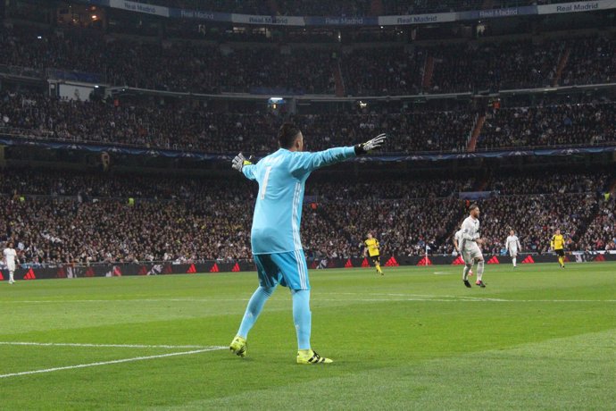 Keylor Navas en el Real Madrid - Borussia Dortmund