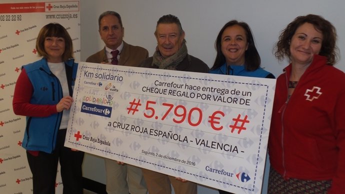 Carrefour dona 5.790 euros a Cruz Roja
