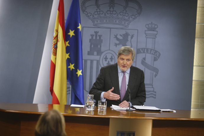 Roda de premsa d'Íñigo Méndez de Vigo després del Consell de Ministres