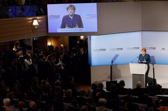  Angela Merkel Durante La 53 Conferencia De Seguridad De Múnich