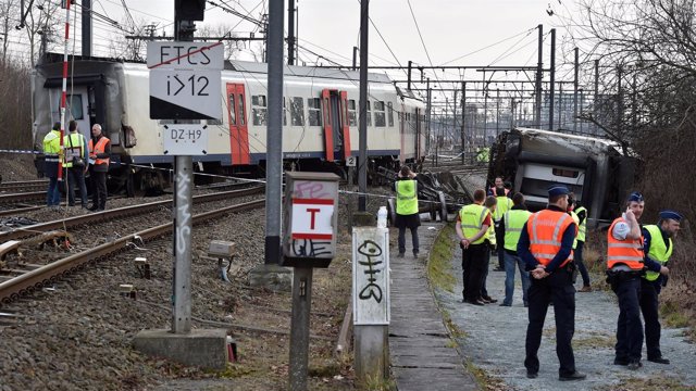 Descarrila un tren en Lovaina, Bélgica