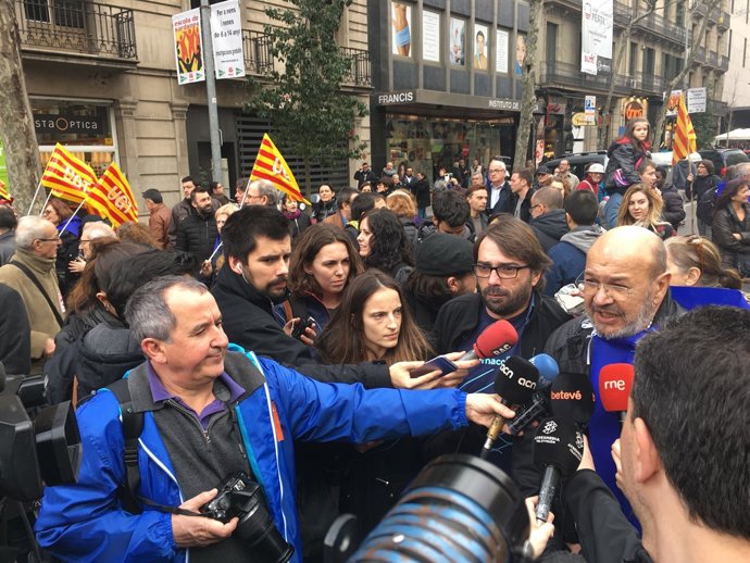 Camil Ros (UGT) i Joan Carles Gallego (CC.OO.)