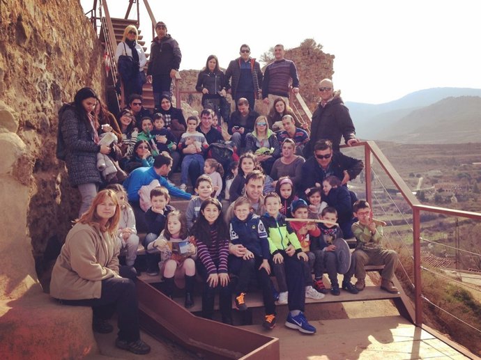 Visita familiar al castillo de Nalda