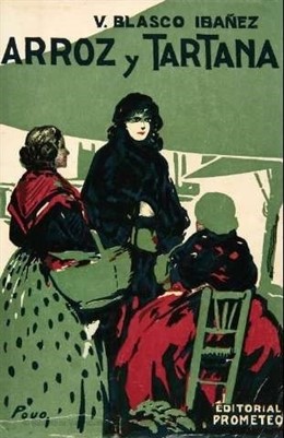 Portada de 'Arroz y Tartana' de Blasco Ibáñez, disponible en la BIVALDI