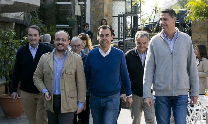 Alejandro Fernández, Fernando Martínez-Maillo i Xavier García Albiol (PP)