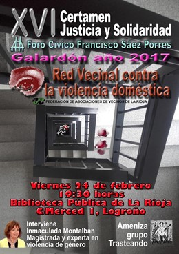 El foro Sáez Porres galardona a la Red Vecinal contra la Violencia de Género