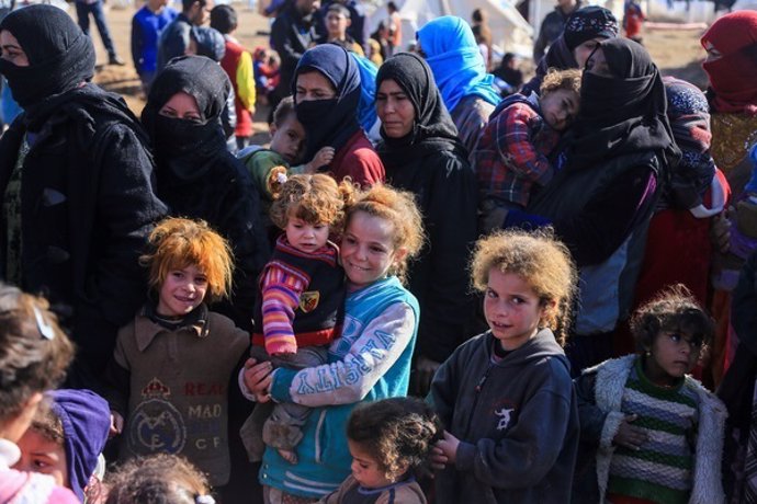 Dones i infants desplaçats a l'Iraq