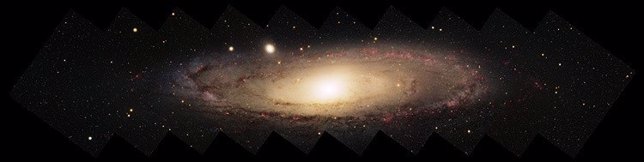 Galaxia Andrómeda, espiral como la Vía Láctea