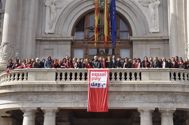 Revindicación igualdad salarial de EVAP en 2016 en Ayuntamiento Valencia