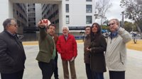 PP Sevilla critica "el parcheo de Espadas" en plaza de Glorieta Olímpica, una "obra incompleta a espaldas de vecinos"