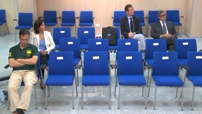 Urdangarin, Torres, Tejeiro i Bonet en el judici de Nóos