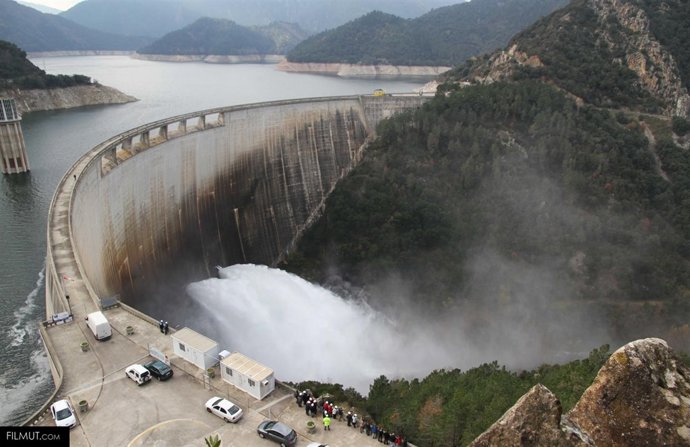 Central hidroelèctrica Susqueda, a la comarca de la Selva 