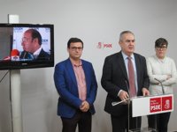 El PSOE-RM exige la dimisión de Pedro Antonio Sánchez y anuncia "medidas políticas" si hay "enrocamiento"