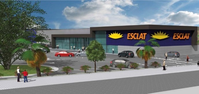 Imagen virtual del hipermercado de Reus (Tarragona)