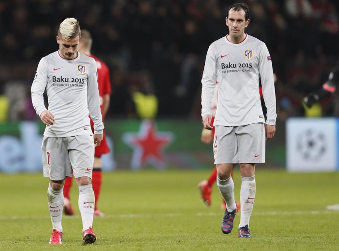 Antoine Griezmann y Diego Godín